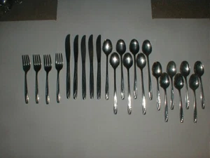 Rogers Cutlery Co Stainless USA IS Flatware 23pc LOT LAWNCREST Mid Century MCM - Picture 1 of 16