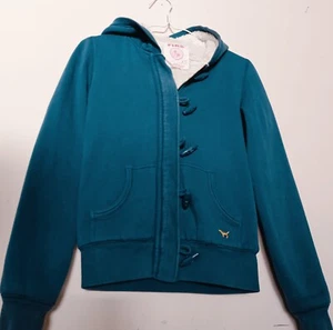 PINK victoria secret hoodie XS Blue polyester - full Zip - - Picture 1 of 7
