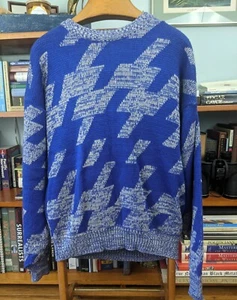 Vintage 1980s Dead stock UPWARD Acrylic Sweater XL - Picture 1 of 4
