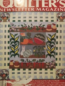 Revista de boletines de colección Quilter's patrones de edredón de gatos MacGregor's Garden - Imagen 1 de 7