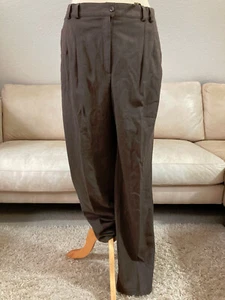 ROMA STYLE Superwash woven by DECHAMPS Damen Schurwoll Hose Gr 42 Braun meliert - Bild 1 von 19