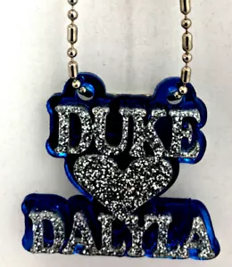 Personalized Couple Name Necklace Double Name Plate 2 Names Heart Laser Cut - Picture 1 of 12