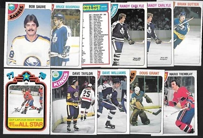 1978-79 OPC O PEE CHEE NHL HOCKEY CARD ERROR VARIATION & INSERT 265-396 SEE LIST - Image 1 of 2