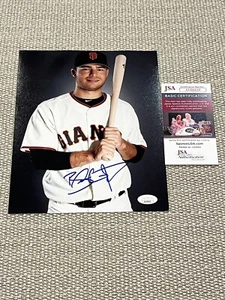 JSA COA BRANDON CRAWFORD Autographed San Francisco Giants Baseball 8x10 Photo - Picture 1 of 2