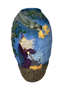 Vintage Dungeons and Dragons Wizard Dragon Vase Fantasy - Bild 1 von 13
