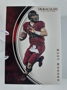 2016 Immaculate Collection Collegiate Red #6 Andrew Luck /25 Colts