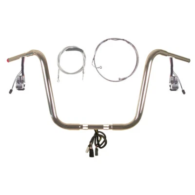1 1/4" Chrome 14" Prewired Bar Kit 2008-2013 Harley Road King No Cruise w/ABS - Изображение 1 из 2