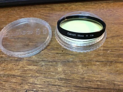 Canon Y1 1.5x Light Yellow 55mm Filter - Image 1 of 2