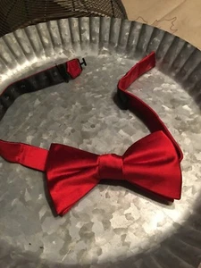 Fliege Jungen einfarbig rot - Bild 1 von 4