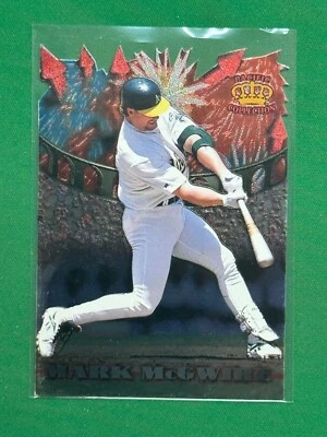 1997 Pacific Crown Collection fogos de artifício de beisebol Die Cuts #FW-10 Mark McGwire - Imagem 1 de 2
