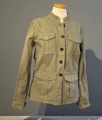 CHAQUETA TORY BURCH OLIVA Estilo Militar TALLA GRANDE Se Ajusta Como Una Talla 10-12 Foto 1 de 4