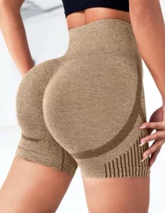 High-Waist Yoga Shorts – Workout, Gym, Running & Fitness Sportswear for Women - Picture 1 of 1