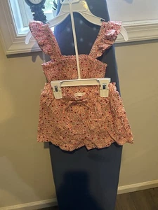 btween Girls 2-Piece Floral Ruffle Outfit Size 5 NWT – Summer Top & Shorts Set - Picture 1 of 2