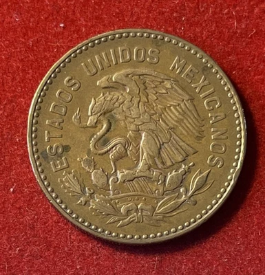 Mexico 50 Centavos 1956 Bronze Coin KM#450 T6611 - Image 1 of 2