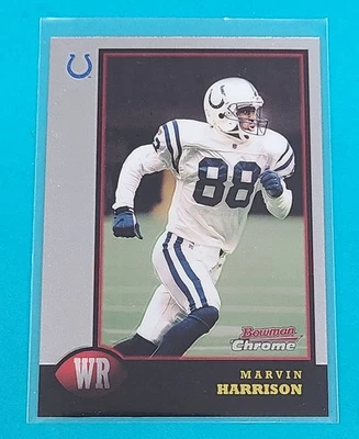 1998 Bowman    #87 Marvin Harrison Indianapolis Colts Football Card D5 - Image 1 of 2