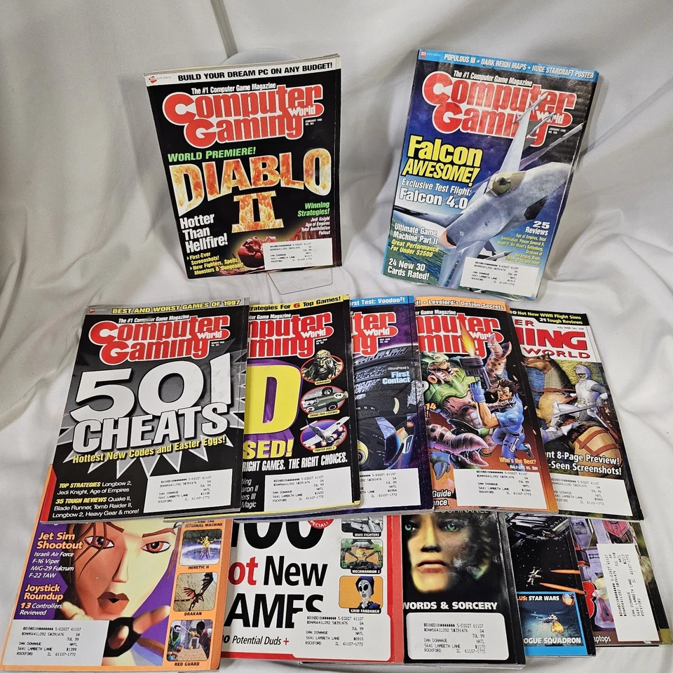 Computer Gaming World Magazine Complete Year 1998 Issues 162-173 VTG PC News - Image 1 of 4
