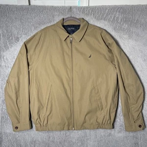 Nautica 90s Bomber Harrington Style Jacket Men XL Full Zip Quality Retro Outdoor - Picture 1 of 7