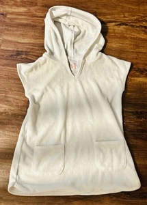 Toddler Girl Cat&Jack White Bathing Suit Cover Up With Hood Size 4T - Bild 1 von 3