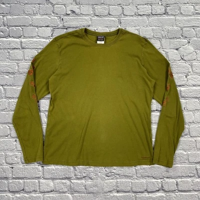 Camisa Patagonia Vintage Para Mujer XL Verde Floral Algodón Orgánico Duende Gorpcore Foto 1 de 4