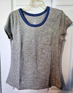 BERKLEY JENSEN SUPER SOFT WOMENS SHIRT CREW NECK SIZE LG SM DENIUM HEATHER GRAY - Picture 1 of 2
