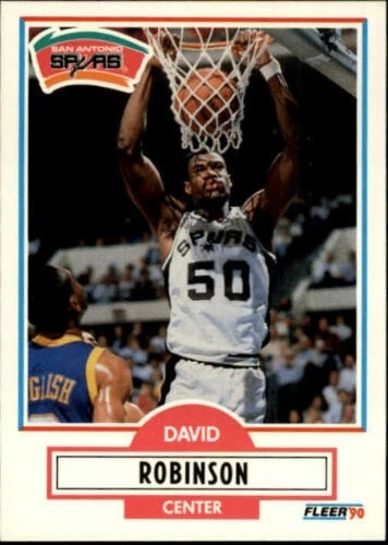 Tarjeta Fleer 172 de David Robinson 1990 con Alex English Foto 1 de 1