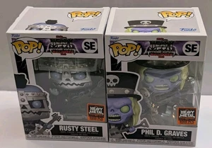 Lot Of 2 Funko Pop Heavy Metal Halloween Phil D Graves Rusty Steel 2023 Read Des - Picture 1 of 24