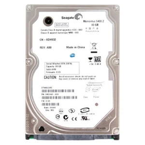 Seagate Momentus Hard Disk 80GB HDD 2.5" SATA 5400RPM Refurbished Hard Drive - Picture 1 of 5