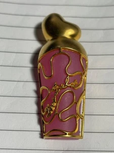 Vintage Deci Dela Eau de Toilet Nina Ricci Gold Resin Brooch Pin - Picture 1 of 2