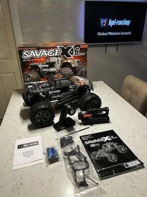 HPI Savage x 4.6 GT3 Big Block RC Nitro Monster Truck - Image 1 of 4
