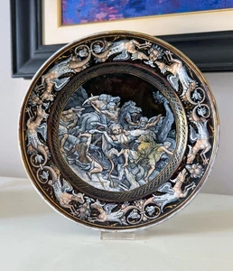 Antique Limonges enamel plate ( enamelwork ) , 16th century XVI sec. - Picture 1 of 8