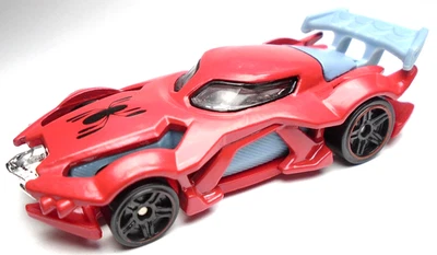 Hot Wheels Marvel Spider-Man 2021 rojo 1:64 diecast 3" coche personaje negro y gris Foto 1 de 4