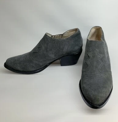 Ботинки Joie Primrose замшевые в западном стиле размер 37,5 темно-серые - Изображение 1 из 4