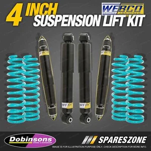 4" Lift Kit Webco Shocks Dobinsons Coil Spring for Patrol Y60 GQ Y61 GU SWB - Picture 1 of 2