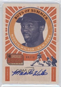 2013 America's Pastime Boys of Summer Signatures Red /10 Mookie Wilson Auto