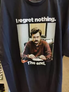 Ron Swanson Zitate T-Shirt Parks und Freizeit Ich bereue nichts am Ende - Bild 1 von 1