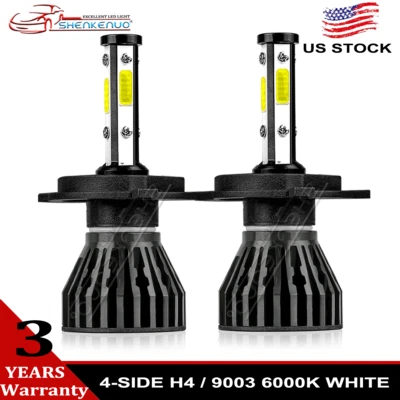 For Nissan Micra 1984-1991 - 2pcs 6000K White LED Headlight Bulb High Low Beam - Image 1 of 4