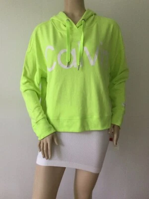NEW CALVIN KLEIN Performance Neon Green Pullover Hoodie Sweatshirt (Size XL) - Image 1 of 4