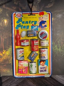 Vintage 1982 Hong Kong Plastic Pantry Play Dollhouse food new AOK toys - Picture 1 of 7