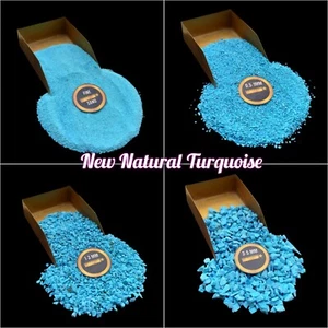 Nuevo polvo triturado grueso turquesa natural para uso de masaje incrustación de anillo - Imagen 1 de 17