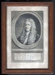 HUYBERT PIETER de Niederlande Portrait Kupferstich um 1750 Original - Picture 1 of 1