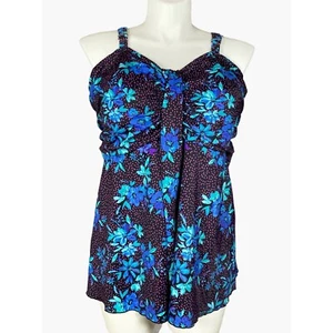 Swimsuits for All Women's Plus Size Wireless Tankini Top size 30 NEW - Picture 1 of 7