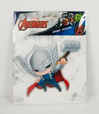 Marvel Avengers 2016 Thor Logo Sew Ironed On Badge Embroidery Applique Patch - Image 1 of 2