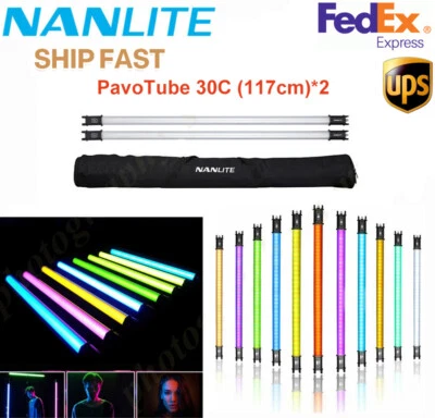 Nanlite PavoTube II 30C 117cm 60W RGBWW LED Tube Light 2700K-7500K APP Control - Image 1 of 4