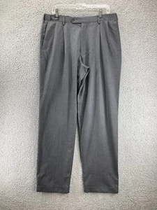 Dockers Vestito Pantalone Super 100 Uomo Taglia 36x34 Grigio Extra Fine Lana Peggiorata - Foto 1 di 13