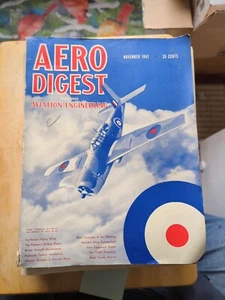 1941 NOVEMBER AERO DIGEST MAGAZINE - AVIATION ENGINEERING RM01 - Foto 1 di 5