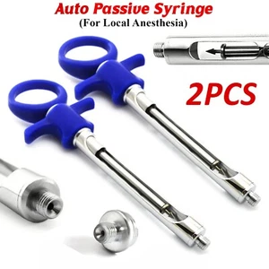 2 Stück PROFI AUTO PASSIV SPRITZE 1,8 ML Spritze Lokalanästhesie Zahnärzte - Bild 1 von 6