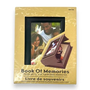 Book Full of Memories Wooden Photo Book, Holds 96 Photographs Precious Memories - Picture 1 of 5