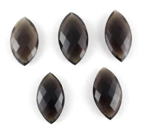 Natural Top Quality Brown Smoky Quartz Marquise Shape Cabochons Loose Gemstone - Picture 1 of 5