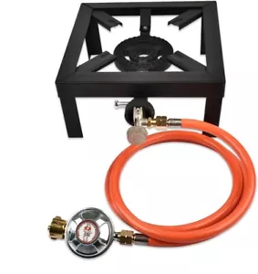 Fornello a Gas Sgabello Economico 8 KW IT/AT 150 cm Tubo 50 mBar Regolatore - Foto 1 di 16