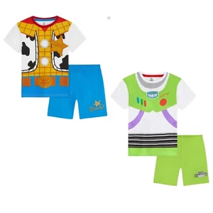 Boys Disney Toy Story Woody and Buzz Lightyear Short Sleeve Pyjamas - Picture 1 of 12